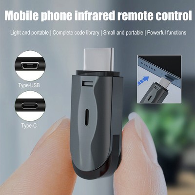 Universal Android Adapter Smartphone Type C/USB IR Infrared Remote Control Mini