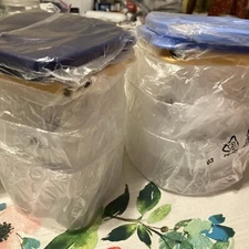 Tupperware Fresh 'N Cool Stack 6 Piece Set Fridge door Containers￼470ml Each