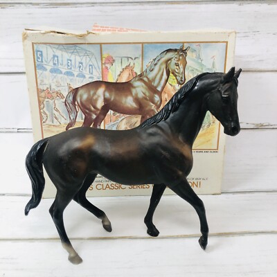 Vintage Breyer Classic Series Kelso No. 601 Dark Brown with Box Does have wear