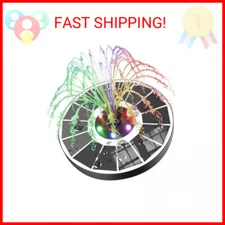 SZMP Solar Fountain Upgraded 100% Glass Panel, 3.5W Floating Solar Powered Water