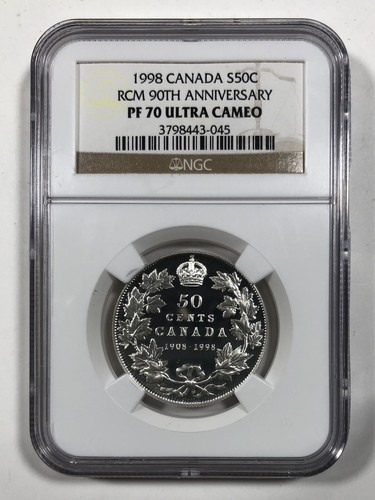 1998 Canada RCM 90th Anniversary 50c. NGC PR70 - Picture 3 of 5