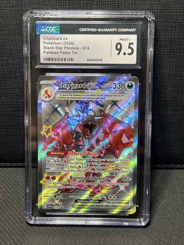 Pokémon TCG Charizard EX Paldean Fates Scarlet & Violet Promo Card Cgc 9.5