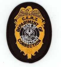 CONNECTICUT CT DEPARTMENT OF CORRECTION CERT NICE BREAST PATCH POLICE SHERIFF