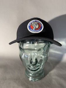 Casquette Flexfit Mammoth Mountain California – Vintage Noire, écusson Brodé, Taille S/M
