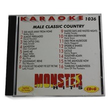 KARAOKE 1036 Male Classic Country CDG 16 Tracks Monster Hits Lyrics On-Screen