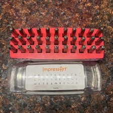 Scarlett's Signature 33 pc -2.5mm-Metal Stamping Kit - Alphabet Uppercase LOOK 