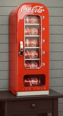 Coca Cola 5L Mini Kühlschrank 10 Dosen Tragbarer Automat in Rot