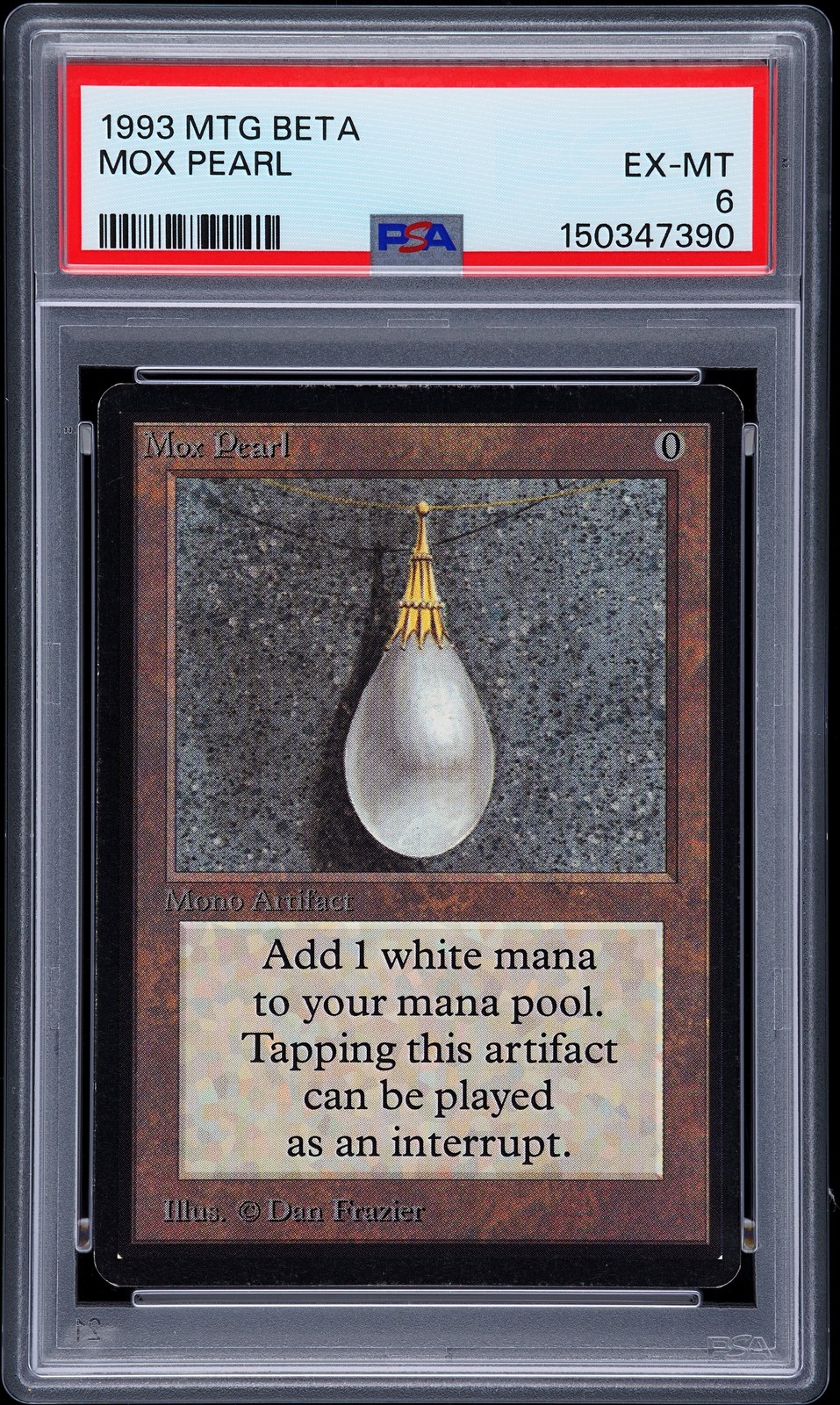 1993 MTG LIMITED EDITION BETA MOX PEARL PSA 6