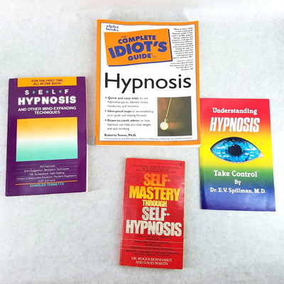 Lot of 4 Softcovers on Hypnosis / Self-Hypnosis - Titles in Description