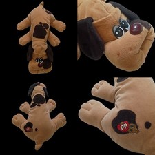 VTG 1985 Pound Puppies Puppy TONKA Large Tan w/Brown 18" Stuffed Plush EUC