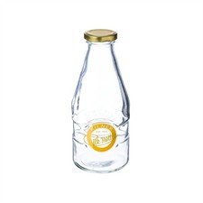 Kilner Glass Milk Bottle Twist Top Serving Bottle for Milkshakes Juices - 1 Pint