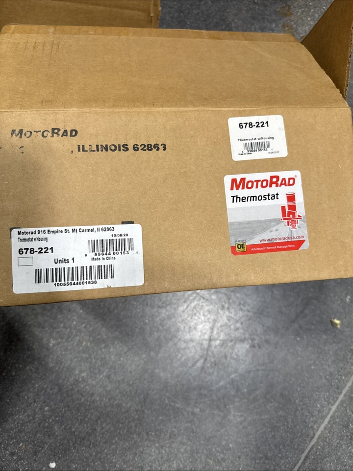 Engine Coolant Thermostat Housing MotoRad 678-221 Fit Mini Cooper 07-13 Peugeot - Image 2 of 4