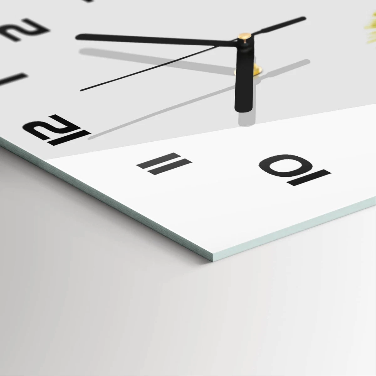 Reloj de Pared Rectangular Vertical Reloj Decorativo de Cristal Cardo 30x60 cm