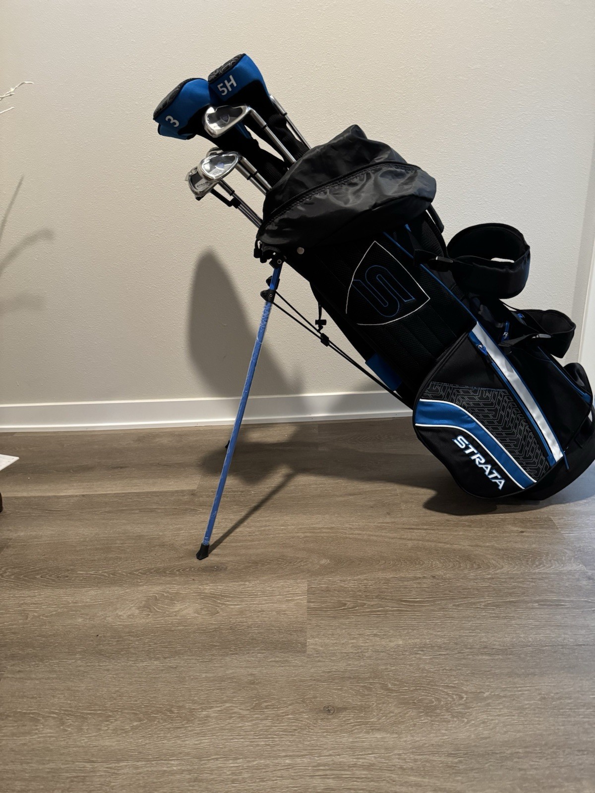 Club Set, Graphite, Black/blue, Right-handed