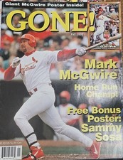  1998 Beckett GONE! St Louis Cardinals MARK McGWIRE Poster  Sammy SOSA Magazine 