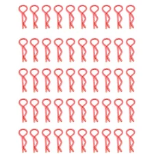80* RC Body Clips Body Pins For 1/10 RC Car Truck Buggy Truck Red RC Accessories