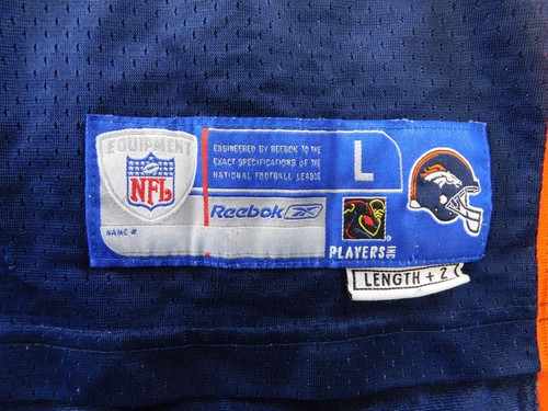 Vintage Denver Broncos Jersey Mens Large NFL Football Reebok 16 Throwback 90s - Picture 2 of 10