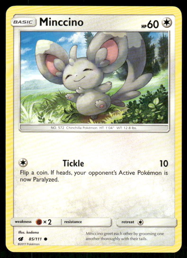Minccino 85/111 - Crimson Invasion - Common NM