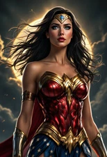 4x6  Color Photo Print Women Famous Fan Art ai Fantasy superhero cosplay DF16