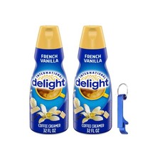 International Delight French Vanilla Coffee Creamer 32oz 2 Pack Bonus Keychain
