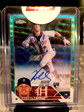2023 Topps Chrome - #71/199  Kody Clemens Rookie Auto Aqua Wave Refractor RA-KC.