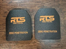 Tactical Gear LVL 4 Plate Carrier Front and Back Plates (10x 12) Size Medium
