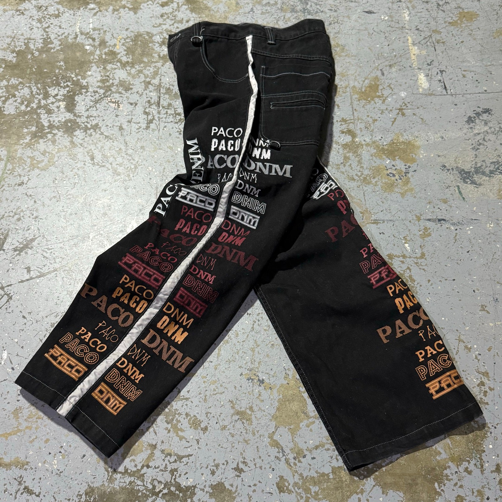 Vintage Y2K PACO AOP Black Baggy Jeans