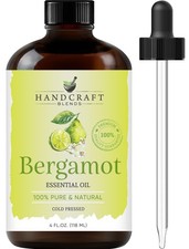 Handcraft Blends Bergamot Essential Oil   Huge 4 Fl Oz   100 Pure and Natural...