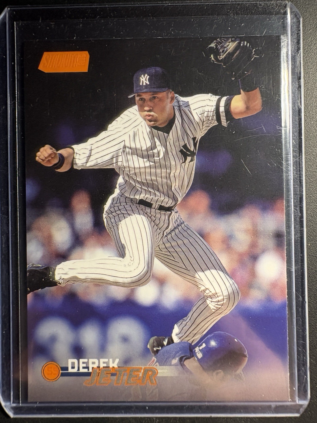 2023 Topps Stadium Club DEREK JETER ORANGE FOIL #/199 Parallel NY Yankees HOF