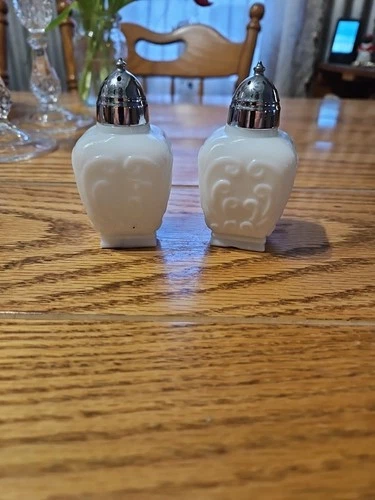 Vintage Imperial Milk Glass Salt and Pepper Shakers