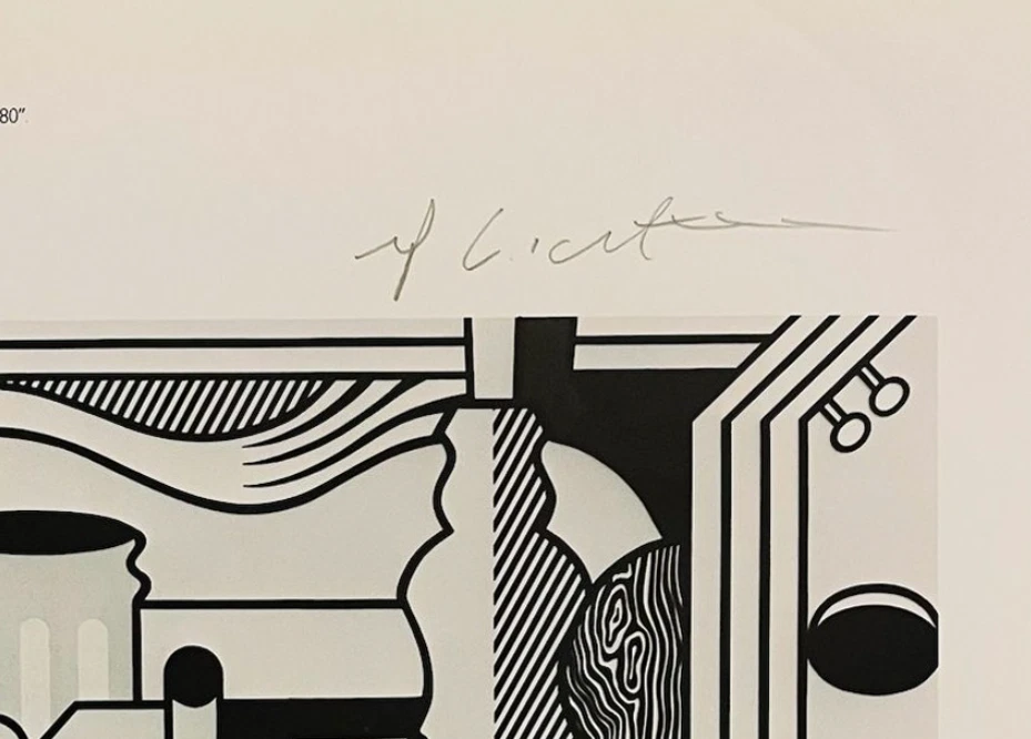 Impresión original firmada a mano por Roy Lichtenstein con certificado de autenticidad y +$3.500 USD de valoración Foto 4 de 4