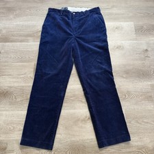 Vintage 90s Polo Ralph Lauren Corduroy High Waist Wide Pants Men's 36x32 Preppy