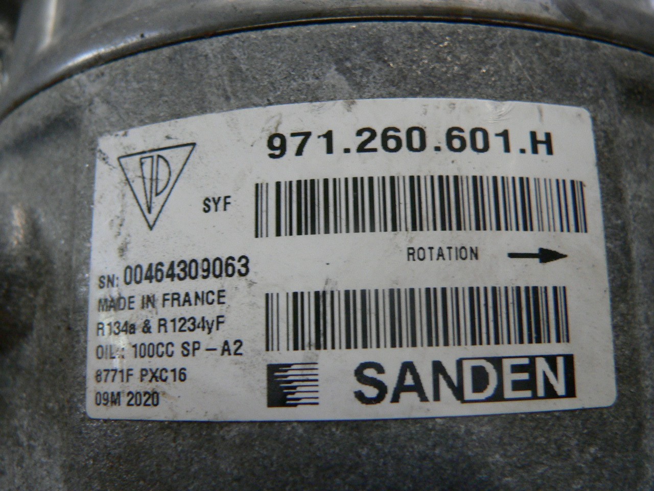 Bentley Continental & Flying Spur 971260601H AC COMPRESSOR 6.0 W12 2020