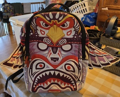 Sprayground Apache Wings Backpack RARE Discontinued Skateboard Totem