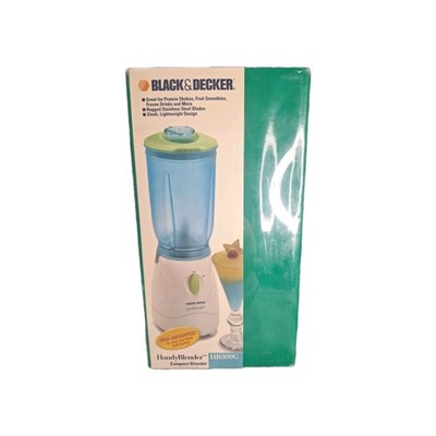 Black & Decker Handy Blender Compact Blender HB300G Blue NOS