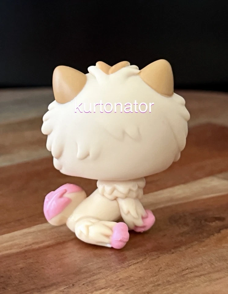 Hasbro Littlest Pet Shop 2304 beige y rosa Chow Chow ojos azules seminuevo 2007 Foto 3 de 4