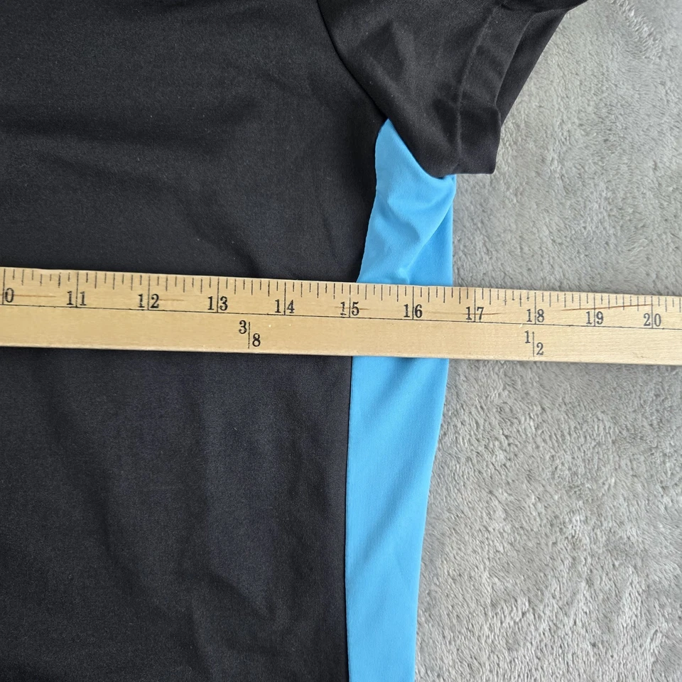 Top RLX Ralph Lauren para mujer pequeño negro 1/4 cremallera cuello falso ropa deportiva Foto 3 de 4