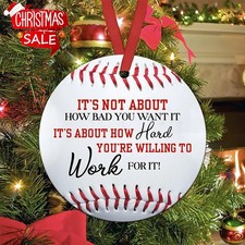 Baseball player ornament, Baseball Year Christmas Ornament, Custom Baseball ...