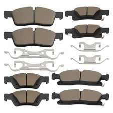 Complete Brake Pads Kit for Dodge Durango Jeep Grand Cherokee 2011-2020 P-1455