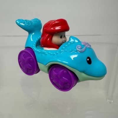 Fisher Price Little People Wheelies Disney Princess Ariel Little Mermaid  Dolphin