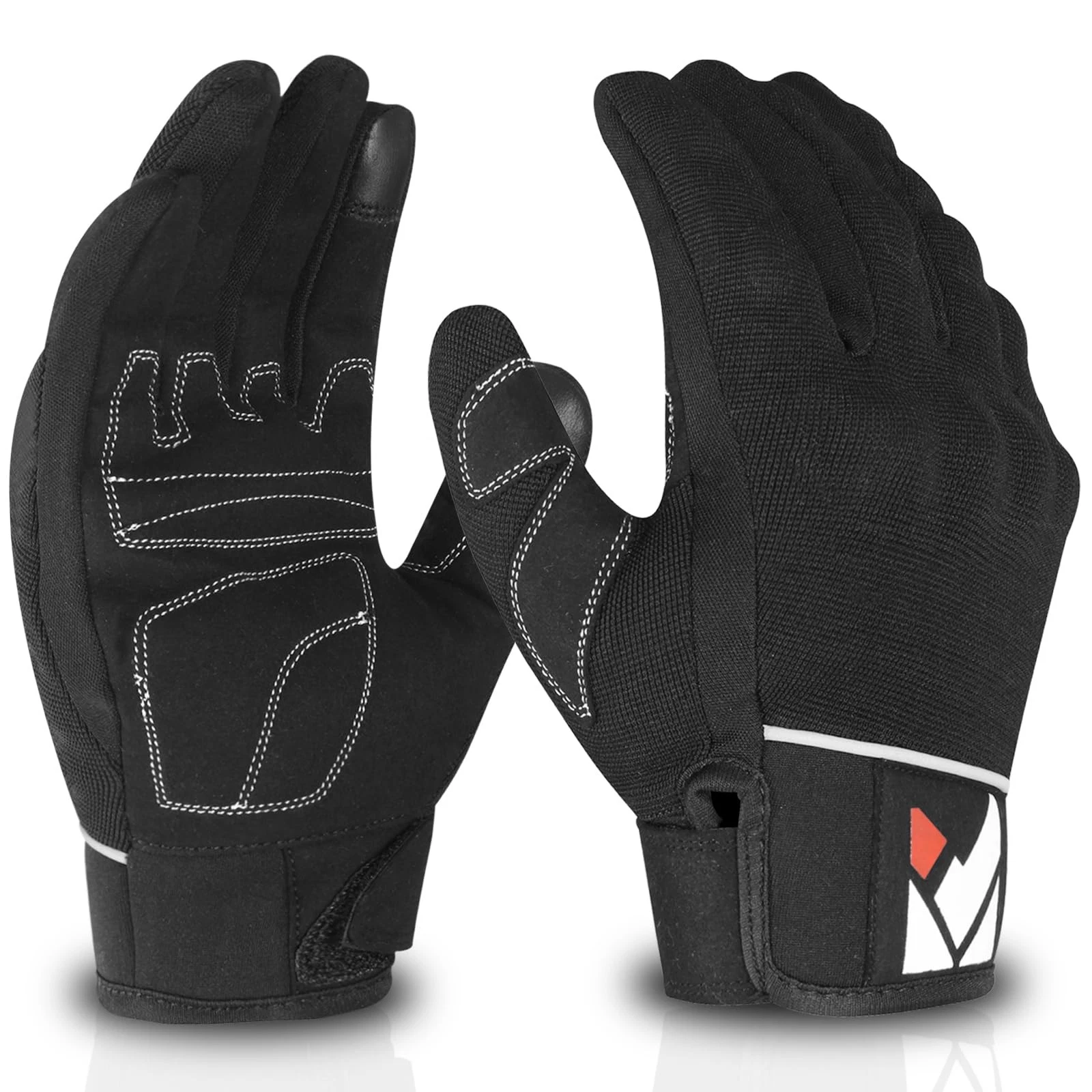 Katx Protective Motorcycle Motorbike Gloves Men Women, Knuckle L, Black