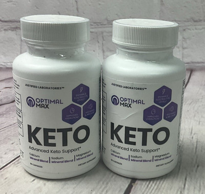 Optimal Keto ACV Pills 1275MG New Improved Formula 60 Capsules 2 Pack