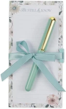 Compact Magnetic Notepad&Ballpoint Pen Set for Women:Be Still Inspirational