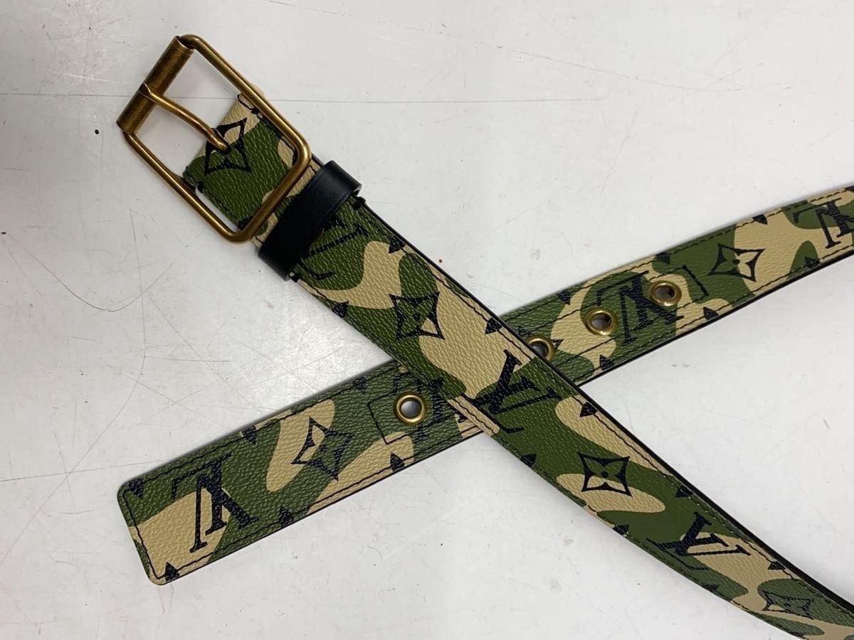 Louis Vuitton Takashi Murakami Monogramouflage Camo Belt 95cm image 2