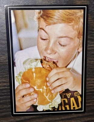 Vintage Clyde s Drive-In Postcard Michigan U.P. Boy Eating Burger