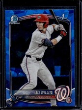 2025 Bowman Draft Sapphire Eli Willits Chrome 1st Prospect #BDC-1 Nationals