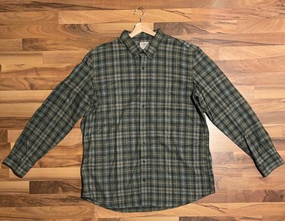LL Bean Scotch Plaid Flannel Shirt - MacKenzie Weathered Green