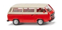 Wiking 1:87 029202 Vw T3 Bus Rot/Hellelfenbein Neu Ovp