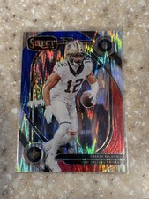 2024 Panini Select - Club Level Chris Olave #237 Red & Blue Shock Prizm