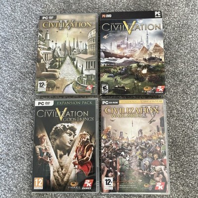 Civilzation PC DVD-ROM Spiele Konvolut von Sid Meier s X4 komplett mit Anleitungen